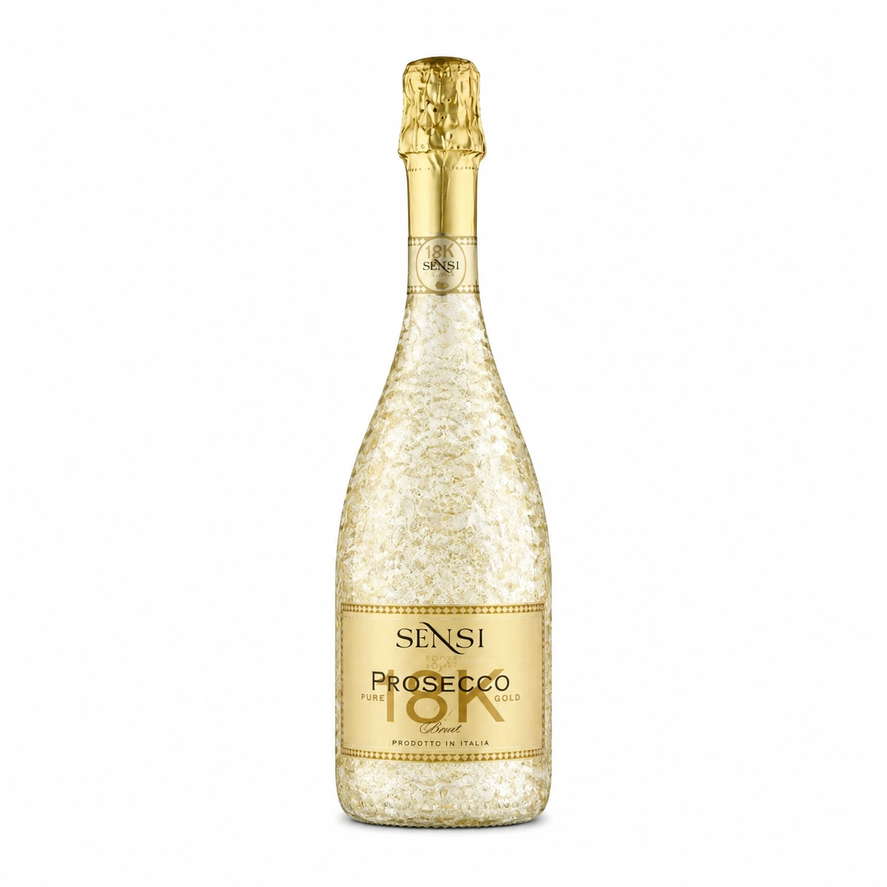 Rượu vang Sensi 18K Prosecco Gold Brut - Vang nổ nhãn vàng lấp lánh