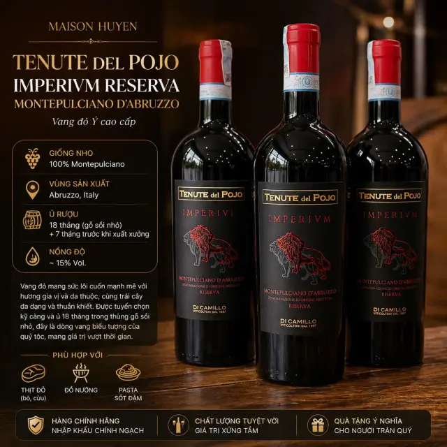 Rượu vang Tenute Del Pojo Imperivm Reserva Montepulciano D’Abruzzo - thumbnail 2