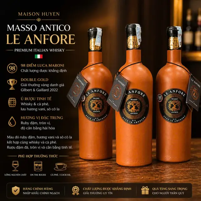 Rượu vang Le Anfore Masso Antico Chính hãng - thumbnail 2