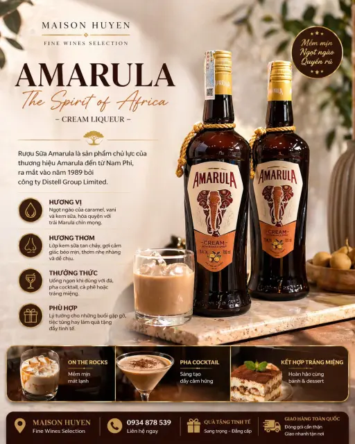 Rượu Sữa Amarula 700ml 17% - thumbnail 2