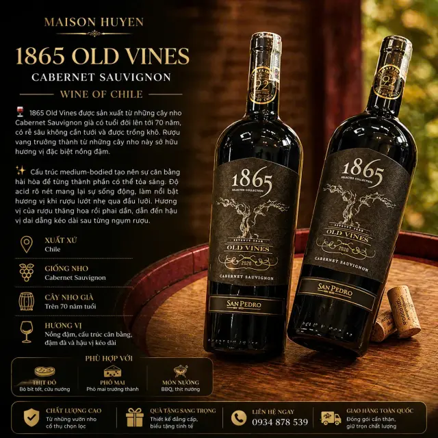 Vang Chile 1865 Old Vines - thumbnail 2