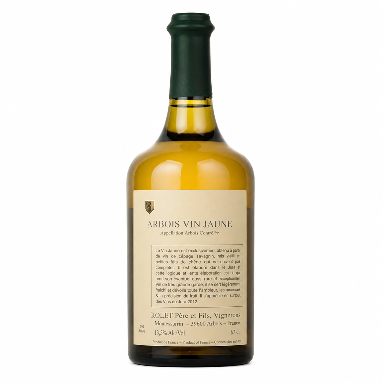 Rượu Arbois Vin Jaune Domaine Rolet 620ml 14,5% Pháp